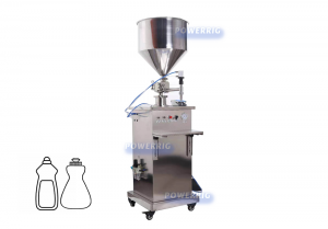 semi automatic dish wash liquid filling machine